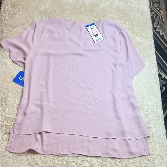 NWT Hilary Radley Soft Pink Flowy Casual Top sz L - Picture 6 of 7